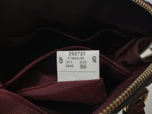 FURLA Fantastica Mini Dome Rare Color Burgundy Bordeau Red Leather Purse Handbag - Bild 21 von 22