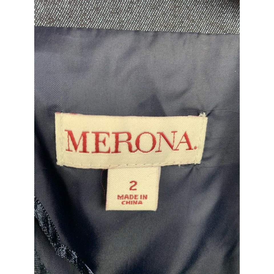 Vestido MERONA para mujer talla 2 vaquero sin tirantes lápiz hasta la rodilla  Foto 3 de 4