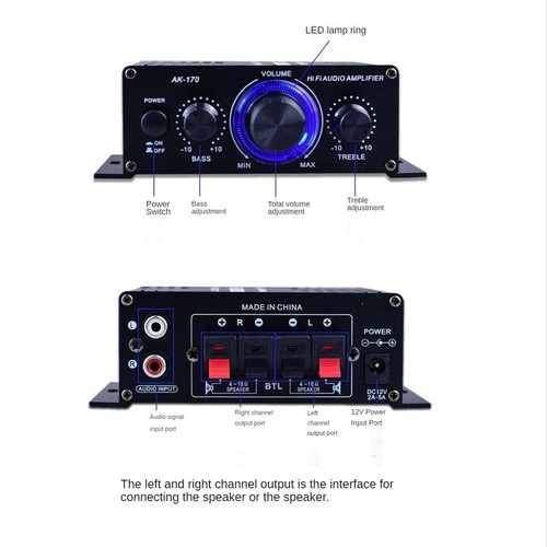 Amplifier Fm Radio Amplifier 400W Hifi Hifi Audio Amplifier Audio8231 - Imagen 3 de 9