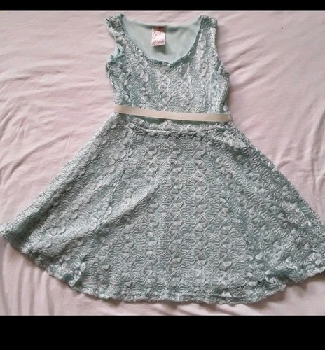 Dress Kids Girls Kiddo By Katie Lace Green Water Color - Picture 1 of 3
