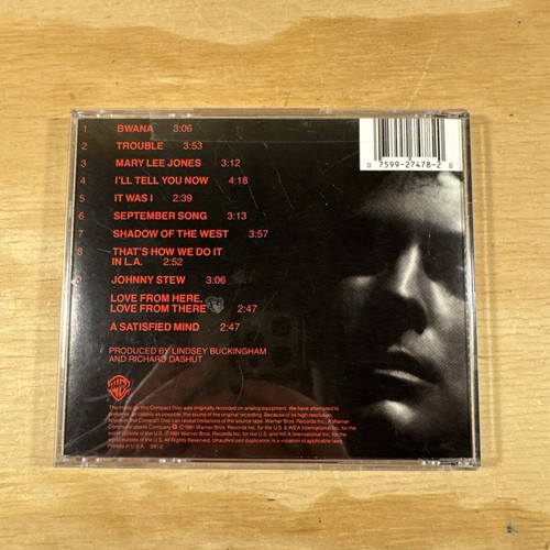 LINDSEY BUCKINGHAM LAW AND ORDER CD 1981 WARNER BROS RECORDS - Foto 2 di 6
