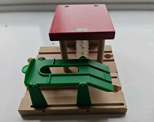 Seltenes Original BRIO Vintage Holz Service Center, 33534 passend für Thomas Holzeisenbahn