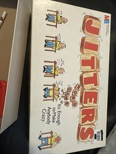 Jitters 1986 Word Game Milton Bradley MB All Pieces Included  Timer Works