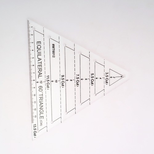 Patchwork Ruler 60 Degree Triangle Quilting Ruler Patchwork Acrylic Template - Bild 8 von 12