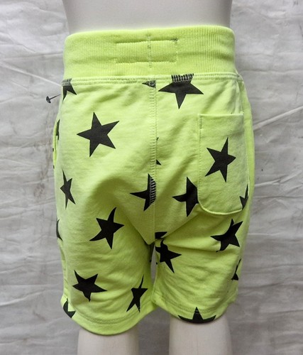 NEXT Baby Boys Yellow Black Star Shorts Cotton Polyester Elasticated Waist - Picture 2 of 2