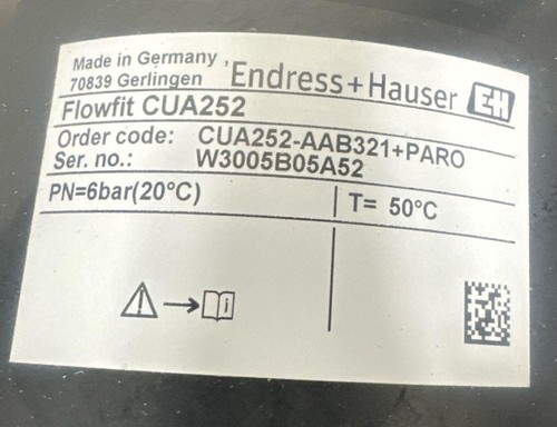 Neu im Karton Endress + Hauser Flowfit CUA252 Trübungsbaugruppe CUA252-AAB321 + PARO - Bild 6 von 8
