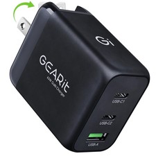 65W USB C Charger Block - Fast Charging 3-Port GaN Wall Charger with PD 3.0 ...
