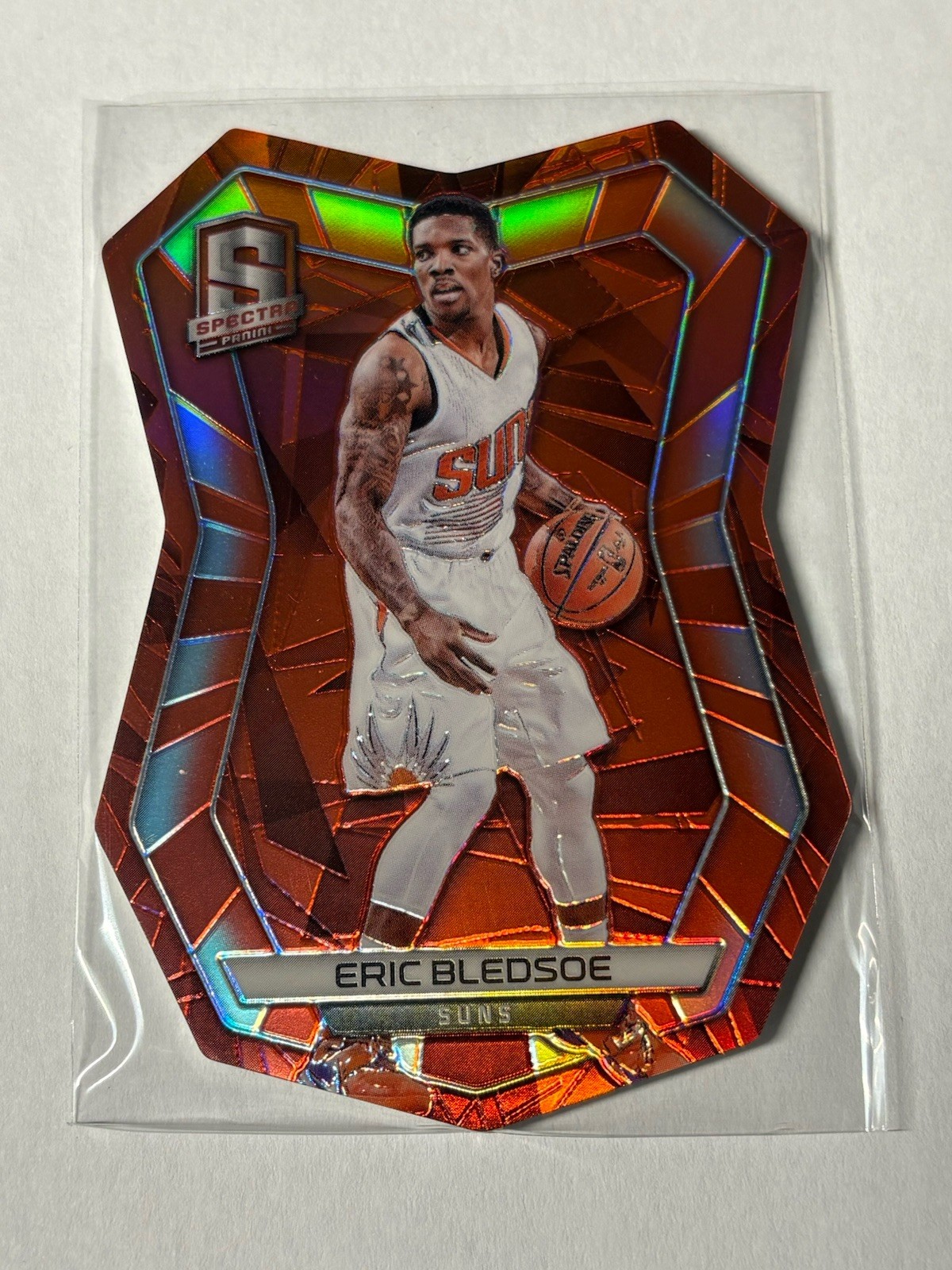 2015-16 Panini Spectra Prizms Red Die Cut #47 Eric Bledsoe #/25