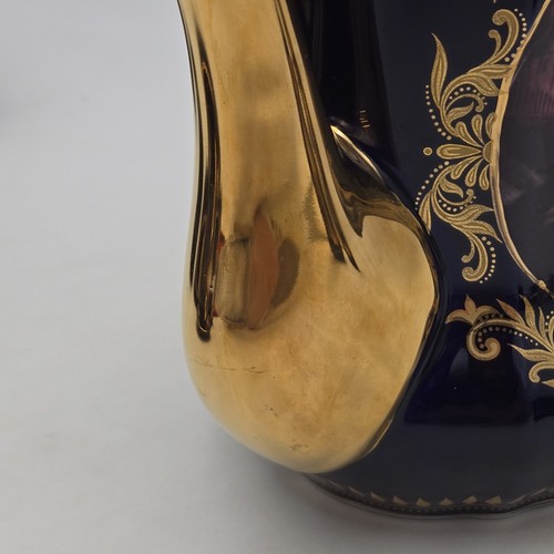 Vintage Sevres Porzellan Teeservice für 5 Personen | blaue Glasur mit viktorianischem Paar - Bild 15 von 24