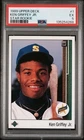 1989 UPPER DECK KEN GRIFFEY JR, STAR ROOKIE #1 PSA EX 5, HOF SEATTLE MARINERS