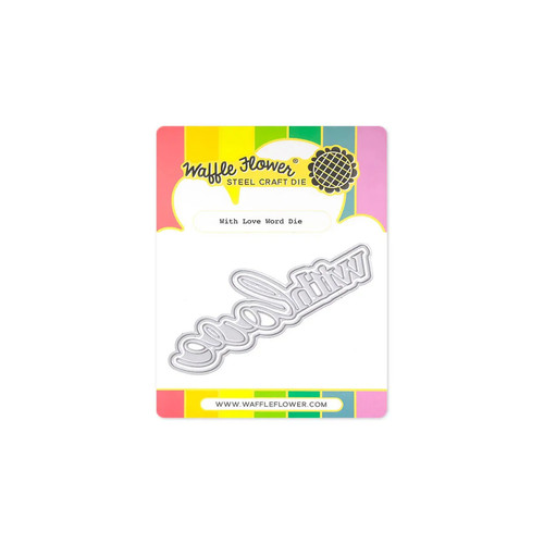 Waffle Flower Die Set - With Love Word Die, 422043