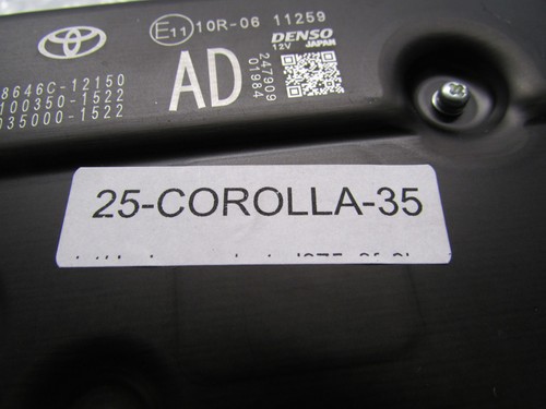 CÁMARA DE SALIDA TOYOTA COROLLA 2023-2025 HATCHBACK PARABRISAS ASISTENCIA DE MANTENIMIENTO DE CARRIL - Imagen 12 de 12