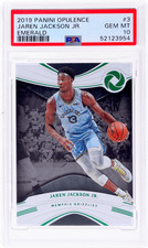 2019 Panini Opulence Jaren Jackson Jr. Emerald #3 /5 PSA 10