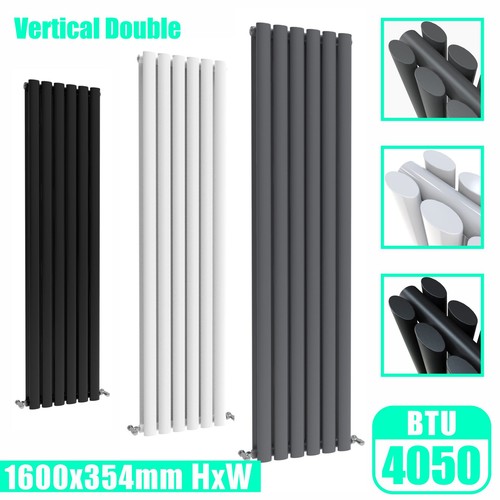 Designer Radiator Oval Column Flat Panel Vertical Horizontal Central Heating Rad - Picture 92 of 261