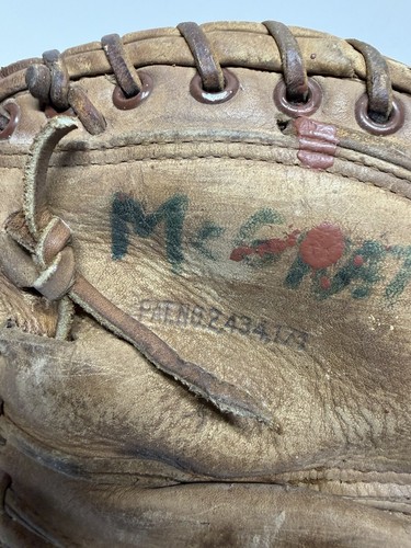 Vintage Rawlings Leather Catchers Mitt Baseball Glove Pat No 2,434,173 - Picture 11 of 15
