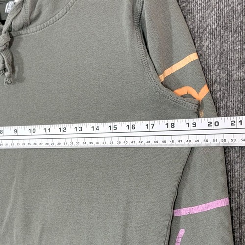 Rip Curl Hoodie Womens Medium Sage Green Vintage Y2K Wipeout Pullover - Picture 9 of 13