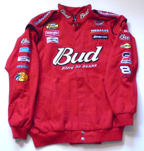 Dale Earnhardt Jr. Nascar Racing Jacket Budweiser Beer Chase Authentics 2XL - Picture 2 of 6