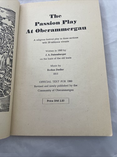 1960 The Passion Play of Oberammergau Text Book - Picture 5 of 8