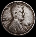 1910 LINCOLN CENT GOOD+, BROWN FREE USA SHIPPING