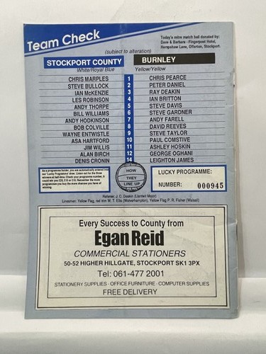 Stockport County Official Programme Review 1987-88 Vintage Football - Bild 2 von 4