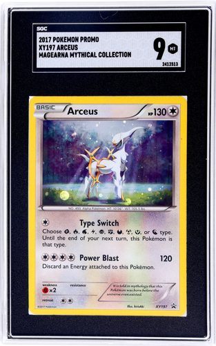2017 Pokemon Promo #XY197 Arceus Magearna Mythical Collection SGC 9 - Bild 1 von 2