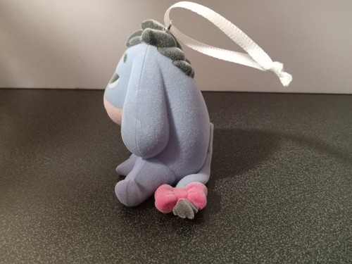Flocked Winnie the Pooh Eeyore Christmas Ornament - Picture 6 of 9
