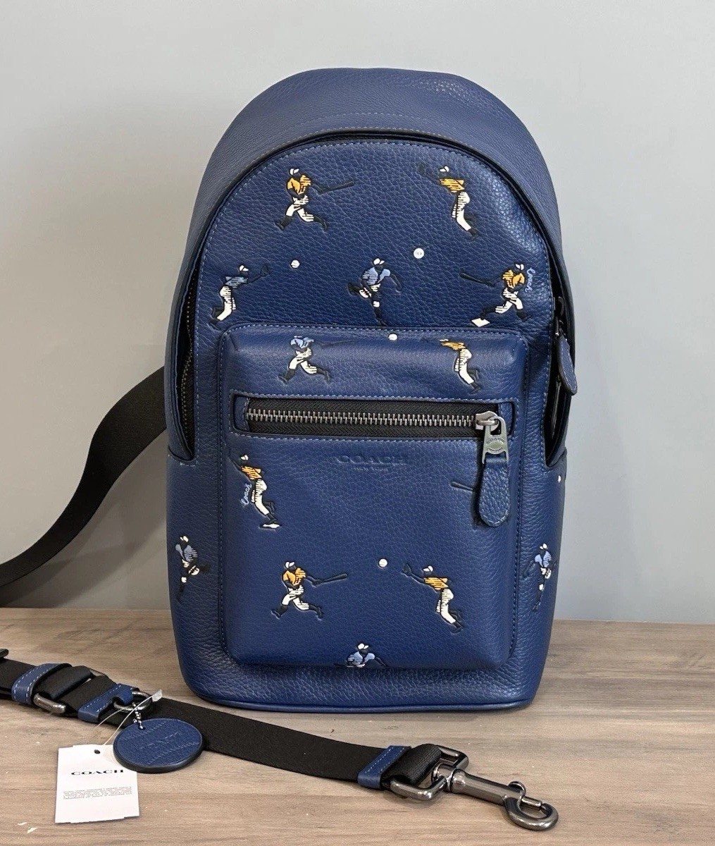 COACH CAX48 West Pack Baseball With Print Refined Pebble