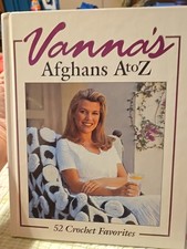 Vanna's Afghans A to Z: 52 Crochet Fav, 1994 Vintage, Oxmoor House Hardcover