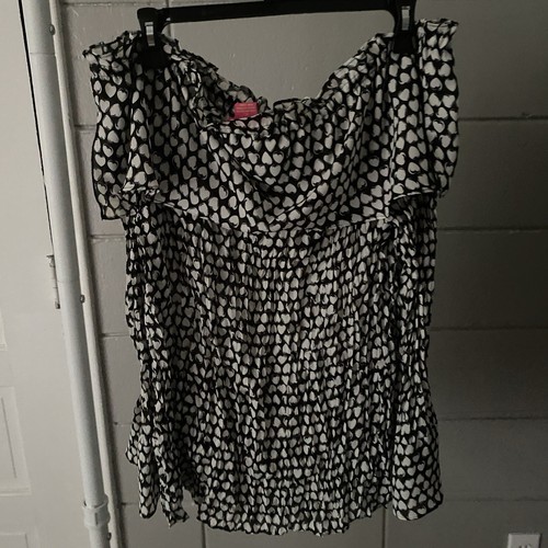 Y2K Off Shoulder Bluse XL - Romantic Whimsigoth Boho fließend Glockenärmel - Bild 5 von 5