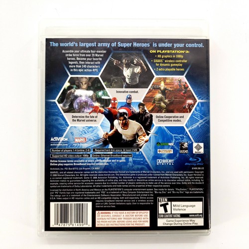 Marvel : Ultimate Alliance (Sony PlayStation 3, 2006) complet testé et fonctionne - Photo 6/6