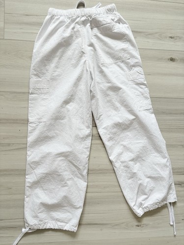 RSQ Hose Pull-On Baumwolle - weiß Cargo Style, Gr. XS Y2K Freizeit Streetwear - Bild 5 von 10