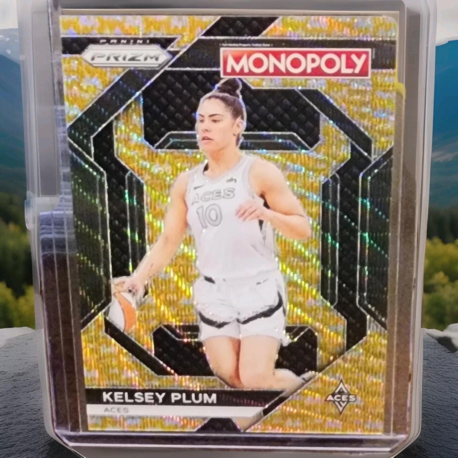 2024 Panini Prizm Monopoly WNBA Kelsey Plum GOLD WAVE Millionaire 3/10 SSP Rare