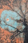 Abstract Handmade Area Rug 6x8 Mystical Nightscape with Moonlit Tree Design