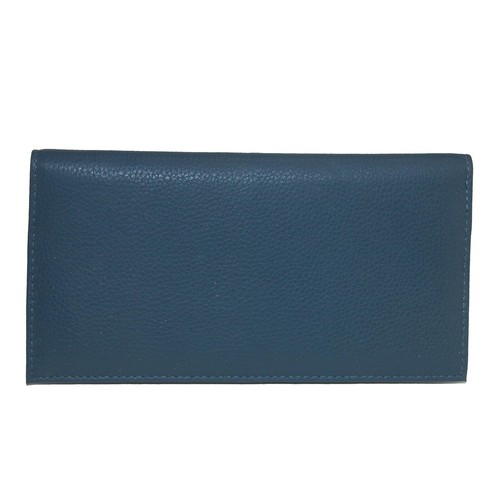 CTM Leder einfarbig Scheckbuch Hülle Brieftasche