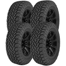 (QTY 4) LT275/55R20 General Grabber A/TX 115/112T Load Range D Black Wall Tires