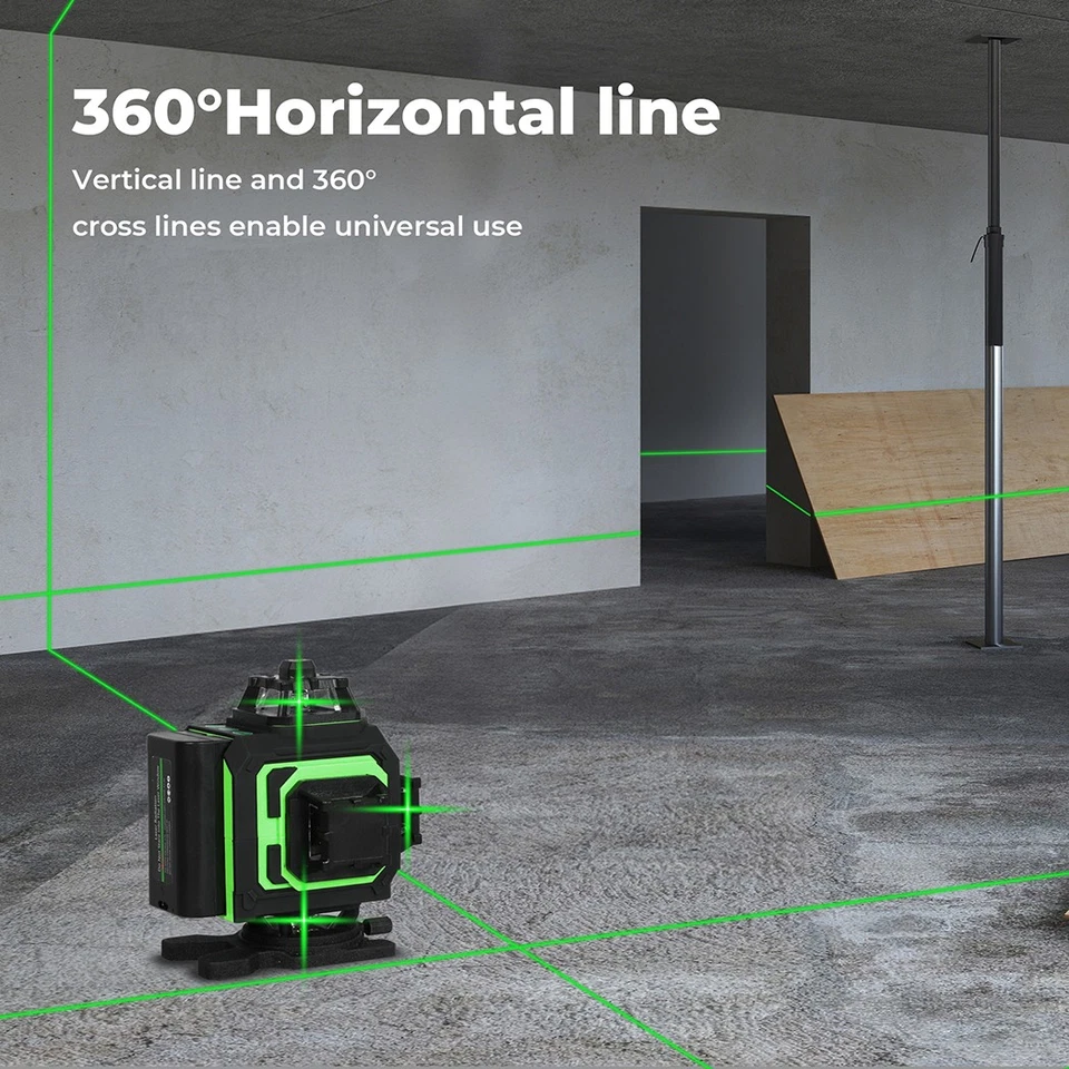 Traderight Laser Level 4D 16 Line 360° Green Self -Leveling with Remote Tripod - Image 4 of 4