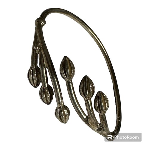 Sterling Silber Hergestellt in Jamaika Wickel Armreif Armband Kakao Schote Enden