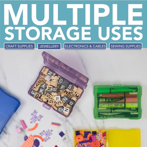 HEFTMAN 4x6 Photo Storage Boxes Multi-coloured Holds 1600 Photos Office Supplies - Picture 7 of 8