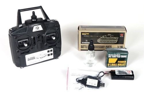 RC Panzer Leopard 2A6 SuperPro Heng Long 1:16 BB+IR Rohrrückzug Metallketten 7.0 - Bild 3 von 3