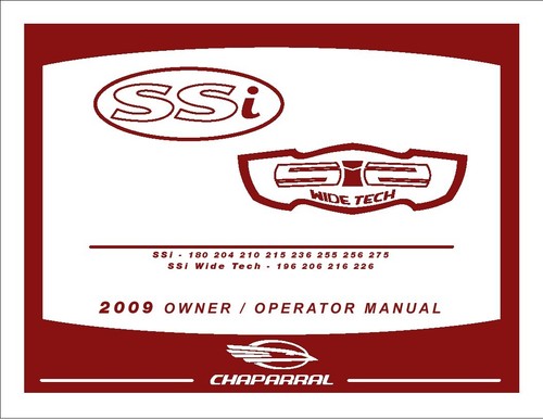 1980-2010 Chaparral Boats OWNER'S MANUALS Parts Lists Instructions - Picture 234 of 244