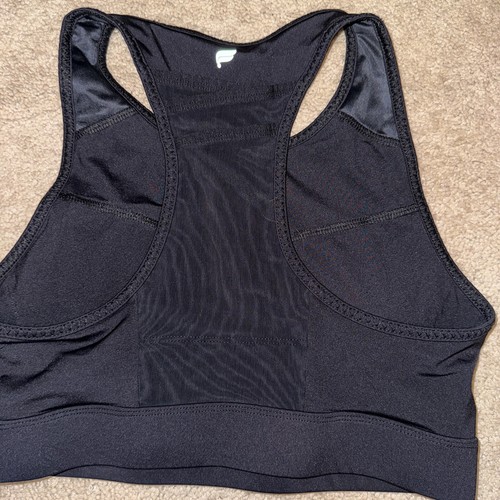 Fabletics Women's Black Trinity High Impact Sport Bra Medium Racerback Strap M - Picture 3 of 6