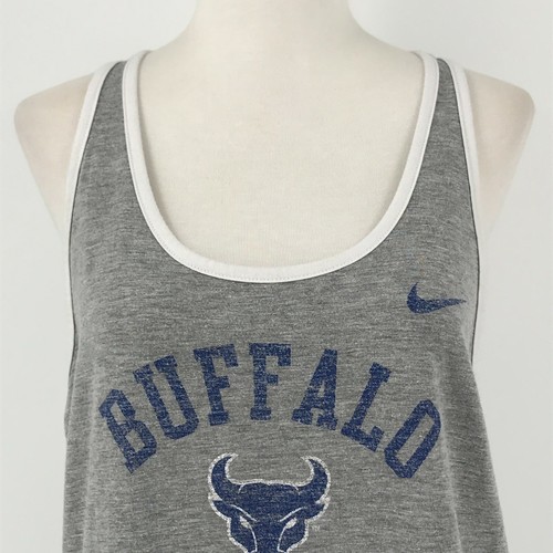 Buffalo Bulls Shirt Womens XL Extra Large Gray Tank Top NCAA Football Nike - Picture 9 of 12