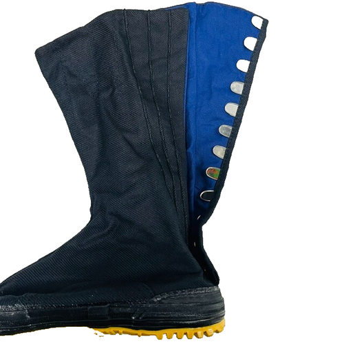 Japanese work boots Rikio Tabi Adhesive type US9 High Tops Design Great Black - Picture 2 of 14
