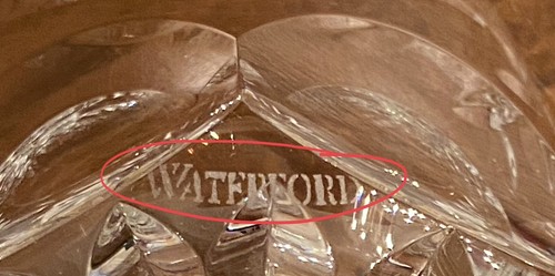 Waterford Crystal Ashling 9 Oz Tumbler Old Fashioned Glass 3.25” Mint - Picture 5 of 5
