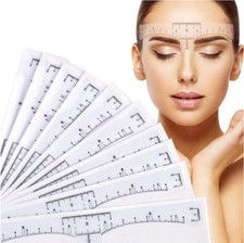 1 100Pcs Eyebrow Ruler Microblading ruler Disposable Eyebrow Ruler Sticker