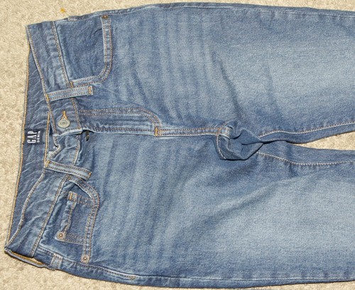 2 Pair Boys Blue Jeans Size 10 Gap Stretch Straight Taper & Place Bootcut Semi-E - Picture 3 of 7