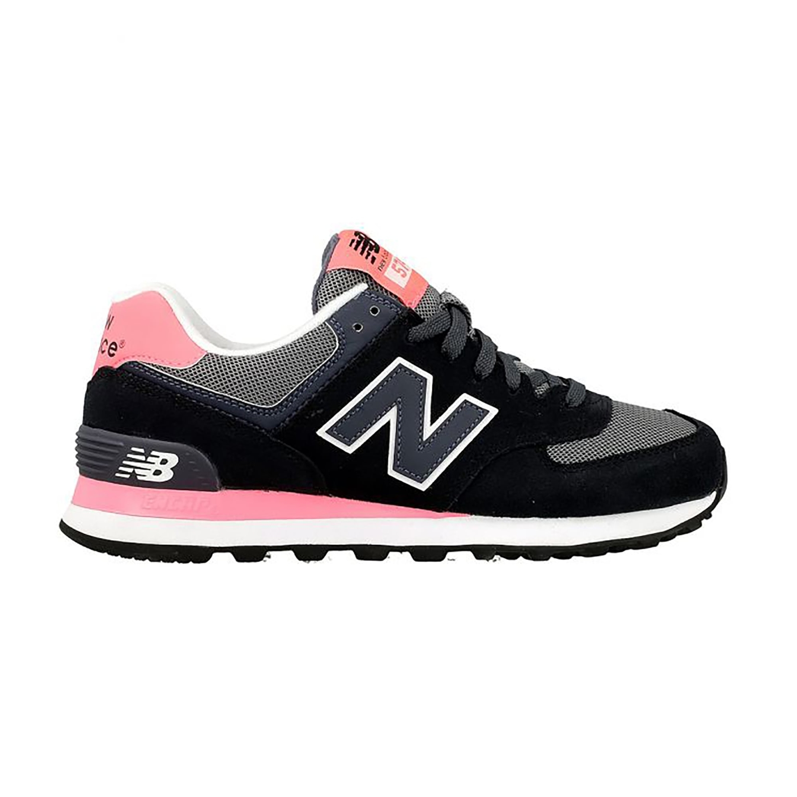 New balance 574 Core plus entrenadores Negro gris rosado New balance 574 Core plus entrenadores Negro gris gris gris rosado garantía de crédito