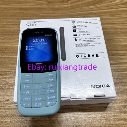 Teléfono Celular Desbloqueado Nokia 220 4G Doble SIM LTE 24MB ROM 16MB RAM GSM - Imagen 18 de 23