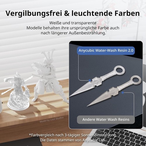 Wasserwaschbares UV-Resin | 3D-Druck mit Ultraschall | Geringer Geruch - Bild 6 von 9