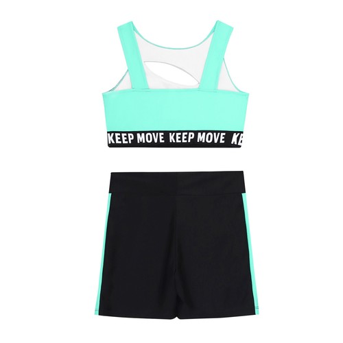 Kids Girls Outfit Junior Swimwear Summer Swimsuit Activewear Swimming Class Set - Picture 9 of 41